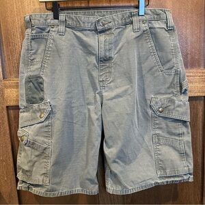 Carhartt Men's Ripstop Cargo Work Shorts in Green